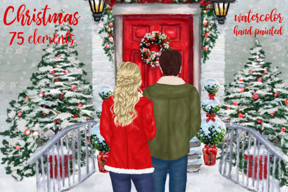 Download Christmas Couples  Clipart Xmas Scenery - Premium Resources